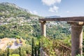 The French village of Eze built on the flanks of a hill