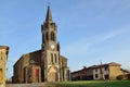 French village Lupiac in Gascony Royalty Free Stock Photo