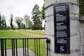 French War Cemetery Citadelle Dinant, Belgium Royalty Free Stock Photo