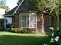 French window, and front yard Royalty Free Stock Photo