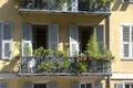 French windows and balconies