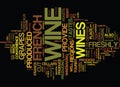 French Wine Text Background Word Cloud Concept