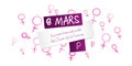 French women rights day banner