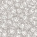 French woven linen texture doodle lettering background. Ecru flax grey scribble text seamless pattern. Rough greige