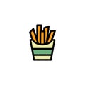 Frenchfries. Vector illustration decorative design