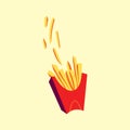 Frenchfries. Vector illustration decorative design