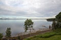 Frenchman Bay at dusk at Bar Harbor Maine USA Royalty Free Stock Photo