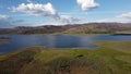 Frenchman Lake reservoir in California west shore drone high POV photo Royalty Free Stock Photo