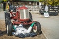 Frendly Halloween guost fixing a tractor