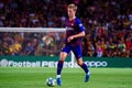 Frenkie De Jong plays at the La Liga match between FC Barcelona and Real Betis at the Camp Nou Stadium