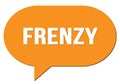 FRENZY text written in an orange speech bubble