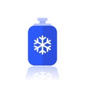 freon, refrigerant gas tank vector icon Royalty Free Stock Photo