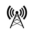 Frequency antenna icon isolated on white background. Frequency antenna icon in trendy design style for web site and mobile app.