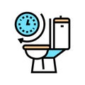 frequent urination color icon vector illustration