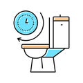 frequent urination color icon vector illustration