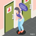 Frequent Urination Isometric Background
