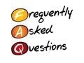 Frequently Asked Questions (FAQ), business concept Royalty Free Stock Photo