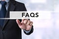 Frequently Asked Questions Faq Feedback Concept Royalty Free Stock Photo