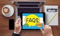 Frequently Asked Questions Faq Feedback Concept Royalty Free Stock Photo