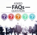 Frequently Asked Questions FAQ Problems Concept Royalty Free Stock Photo