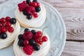 Mini pavlova cake.