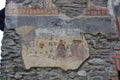 The fresco above the entrance to the Prislop Monastery Church2 Royalty Free Stock Photo