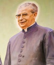 Fresco of Alvaro del Portillo, prelate of Opus Dei