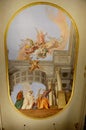 Frescoes at The Archbishop`s palace Udine, Italy