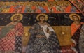 Fresco in the Bachkovo monastery Royalty Free Stock Photo