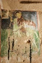 Fresco in cave church. Cappadocia.Turkey Royalty Free Stock Photo