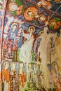 Fresco in cave orthodox church El Nazar, Cappadocia, Turkey Royalty Free Stock Photo