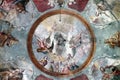 The fresco ceiling of the Church of All Saints, Sesvete, Croatia, Europe