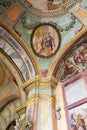 Fresco on the ceiling of the Saint John the Baptist church in Zagreb, Croatia