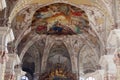 Fresco Ceiling at St. Peter's Church in Munich Royalty Free Stock Photo