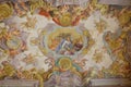 Fresco on a ceiling of Uffizi gallery in Florence, Royalty Free Stock Photo