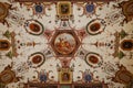 Fresco on a ceiling of Uffizi gallery in Florence, Royalty Free Stock Photo