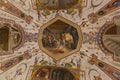 Fresco on a ceiling of Uffizi gallery in Florence, Royalty Free Stock Photo