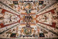 Fresco on a ceiling of Uffizi Gallery in Florence