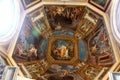 Fresco on the ceiling in the Vatican Museum.