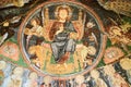 Fresco in Church of the Cross at Rose valley. Cappadocia. Turkey Royalty Free Stock Photo