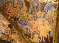 Fresco in Church of the Holy Sepulchre, Jerusalem - Jesus stripped of His clothes on Good Friday