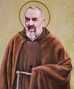 Fresco of Padre Pio in Valencia