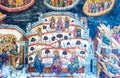 Fresco of Cozia Monastery, medieval Romania Royalty Free Stock Photo