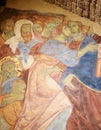 Fresco in Crypt of Siena Cathedral - Judas Kiss