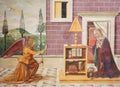 Fresco in San Gimignano - The Annunciation