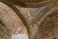 Fresco fragment in abandoned Orthodox church.