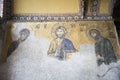 Fresco in Hagia Sophia in Istanbul, Turkey Royalty Free Stock Photo