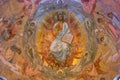 Fresco of Jesus Christ on the ceiling of the Church of the Savior on Blood