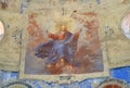 Fresco Jesus Christ. Church of the Fedorovsky icon of the Mother of God. Uglich, Yaroslavl region