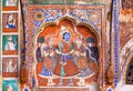 Fresco with Krishna and two women